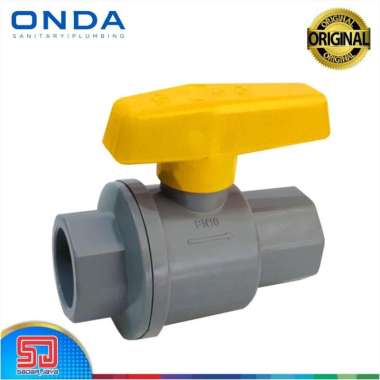 ONDA PVC BV 1" Valve Katup Keran / Stop Kran Polos