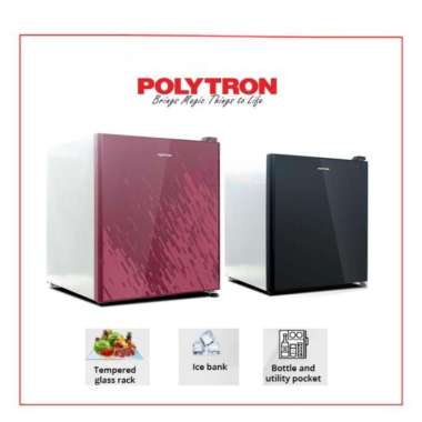 POLYTRON Kulkas Mini / Portable Refrigerator PRH 51 R/X Hitam
