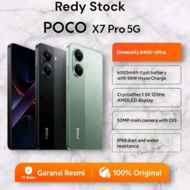 Poco X7 Pro 5G 12/512GB Garansi Resmi 12/512GB Black
