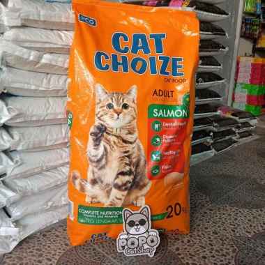 pakan makanan kucing cat choize adult salmon 20kg