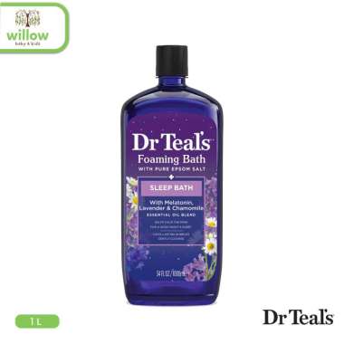 Sabun Mandi - Dr Teals Foaming Bath Pure Epsom Salt Oil 1L Melatonin Essential
