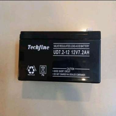 Baterai Aki Kering Techfine 12v 7.2 AH - Batere Sepeda Listrik or Mobil Mainan Anak 12volt 7.2AH - D