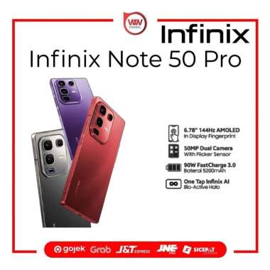 Hp Infinix Note 50 Pro Ram 8GB Internal 256GB Garansi Resmi Titanium Gray