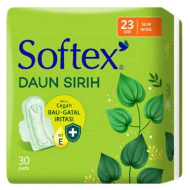 Softex daun sirih wings 23 cm isi 20 pads / 23 cm isi 30 pads / non wings 23 cm isi 20 pads wing 23 