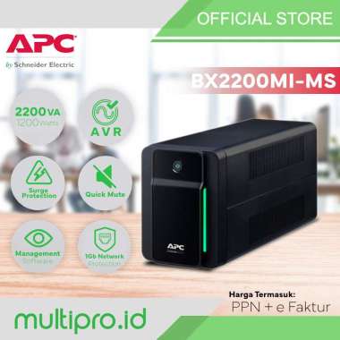 UPS APC Back UPS BX 2200VA 1200W BX2200MI-MS APC