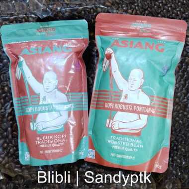 PREMIUM BARU Biji Kopi Bubuk Warung Kopi Warkop Asiang Roasted Bean Ground Coffee Robusta Kualitas P