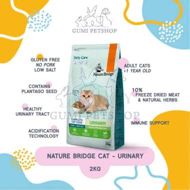 NATURE BRIDGE Cat Urinary 2kg / Makanan Kucing Urinary CatFood / Nature Bridge Urinary Cat Food