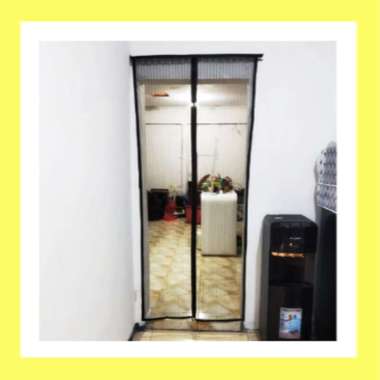 Tirai Magnet Anti Nyamuk Murah untuk Pintu dan Gorden Curtain Murah Korden Pintu Nyamuk Hitam