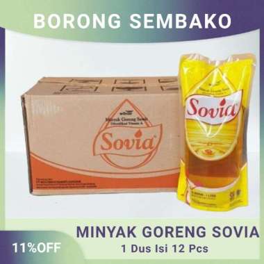 Minyak Goreng Sovia 1 Liter 1 Dus / Minyak Sovia 1 Liter Promo