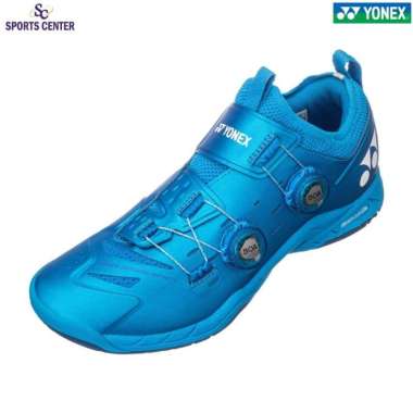 New Sepatu Badminton Yonex Power Cushion BOA Infinity 2 Metalic Blue EU - 45