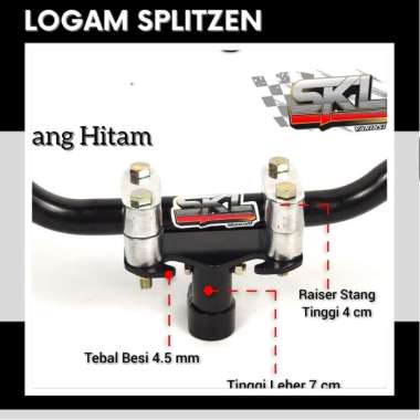 Paket Stang Rzr Plus Dudukan Stang Racing Road Race Universal Motor Honda Yamaha Suzuki Satu Sett St