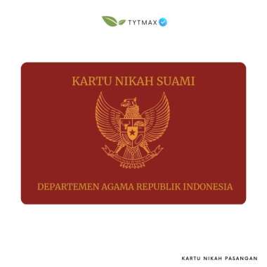 Cetak Custom Kartu Nikah 1 PAKET SUAMI ISTRI