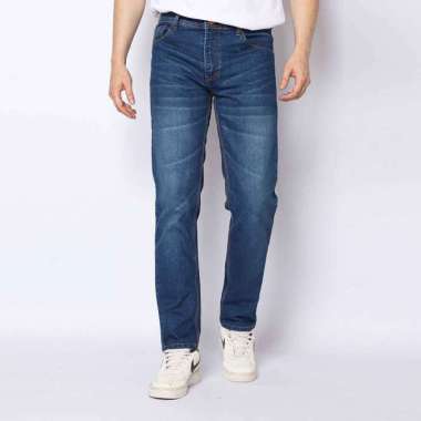 2nd RED Jeans Celana Panjang Pria Slim Fit Jeans Katun Denim Dared Biru 132505 32