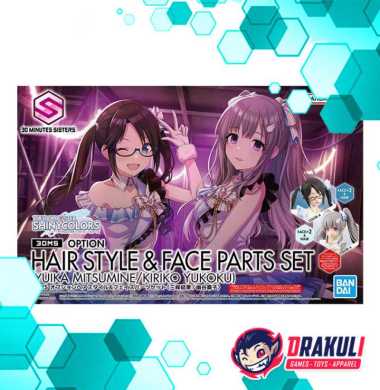 BANDAI Plamo 30MS OPTION HAIR STYLE & FACE PARTS SET (YUIKA MITSUMINE/KIRIKO YUKOKU)
