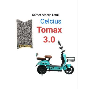 Karpet sepeda listrik Celcius TOMAX 3.0 Hitam
