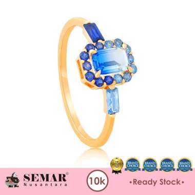 Cincin Emas Orola Serenity Emerald Ring Collection Gold 10K Semar Nusantara, Model Serenity 10