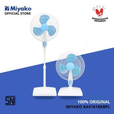 Kipas Angin Miyako KAS1618KBPL Kipas Meja & Berdiri – Stand Fan - 16 inch 2in1 Kaki Kotak Jaring pla