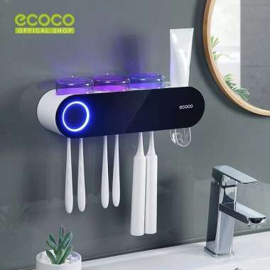 ECOCO UV Sterilizer Toothbrush Dispenser Grey