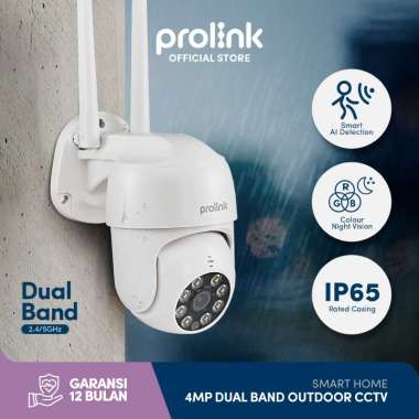 Prolink 4MP Smart IP Cam CCTV Wifi Dual Band Outdoor QHD | 360° View | DS-3103