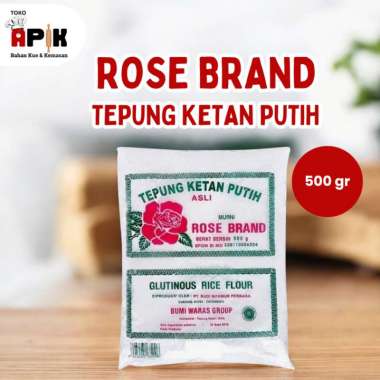 ROSE BRAND TEPUNG KETAN PUTIH 500GRAM / TEPUNG KETAN ROSE BRAND 500GR