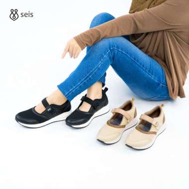 SEIS Phoenix Sepatu Sport Wanita | Sepatu Olahraga 40 CREAM
