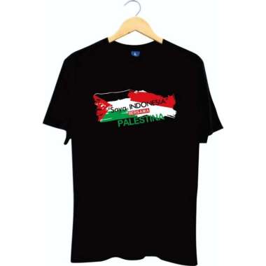 Kaos Baju Distro saya indonesia bersama palestina polos custom anak dewasa cod save gaza palestine d
