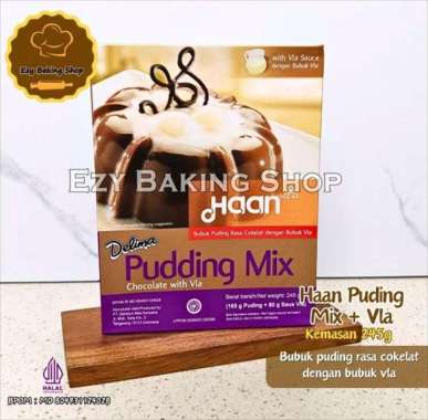 Haan DELIMA Puding Mix + Vla - Puding Coklat