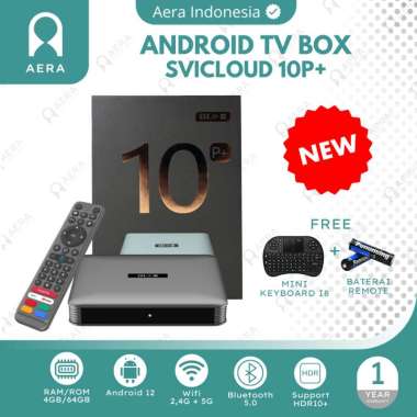 Tvbox Android Svicloud 10P+ RAM 4 / 64 GB 9CORE WIFI 2.4 / 5GHZ Android 12 | Android Tv Box