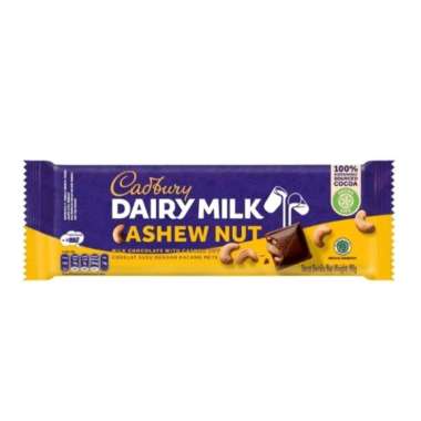 Promo Harga Cadbury Dairy Milk Cashew Nut 90 gr - Blibli