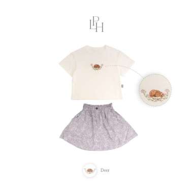 Little Palmerhaus Ella Girl Attire Set Setelan Anak Perempuan 1 tahun Deer