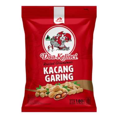 Dua kelinci kacang kulit garing / bawang / sangrai 180 gram garing