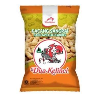 Dua kelinci kacang kulit garing / bawang / sangrai 180 gram sangrai