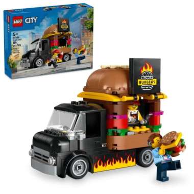 LEGO City - 60404 Burger Truck Set Building Kid Toy Foodtruck Van Town Car Bus Fast Food Truk Origin
