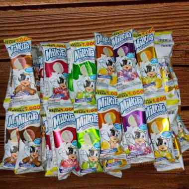 Milkita Lolipop 1 Pack isi 30 Sachet MELON,COKLAT,STRAWBE