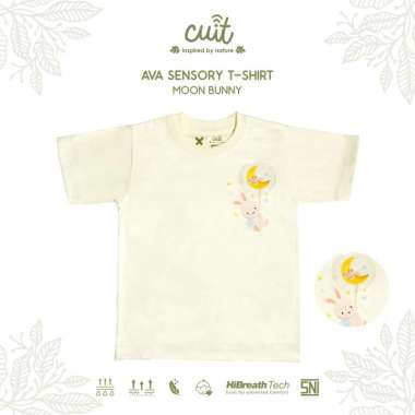 CUIT Ava Kaos Tangan Pendek Sensory T Shirt Tee 1 - 6 Tahun Baju Bayi Katun Cotton Suede Anak Peremp