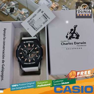 CASIO ORIGINAL - JAM PRIA CASIO G-SHOCK CHARLES DARWIN GA-B2100CD-1A7DR GSHOCK GA B2100CD 1A-RUBBER-