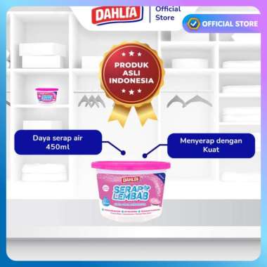 DAHLIA - Serap Lembab Refillable 450ml Anti Jamur | Penyerap Udara Lembab & Penghilang Bau Apek Ligh