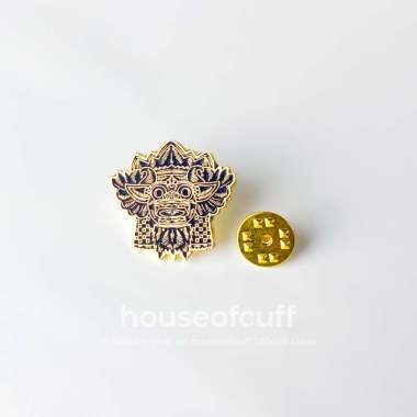 Houseofcuff pin bros untuk jas motif wayang barong khas indonesia Barong Bali