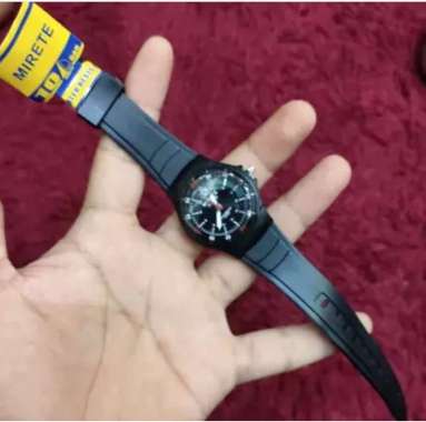 Mirete : Jam tangan cowok/cewek quartz | Jam tangan kasual | Tahan air|Strap rubber|jam tangan kekin