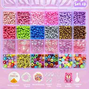 Manik Manik Gelang 1 Box Murah DIY Beads - SM011 SET 13