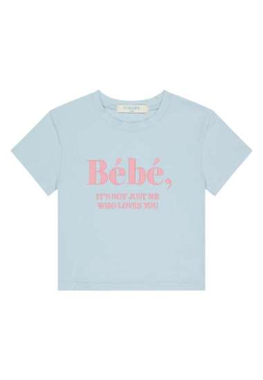 Bebe Crop T-shirts [BLUE]