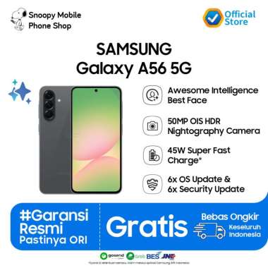 Samsung Galaxy A56 5G 8/256GB - | Kamera 50MP | Nightography | Handphone AI | Galaxy AI | 45W Fast C