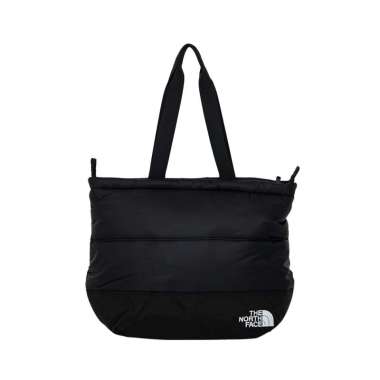 The North Face Nuptse Nylon Tote Shoulder Bag Black Black