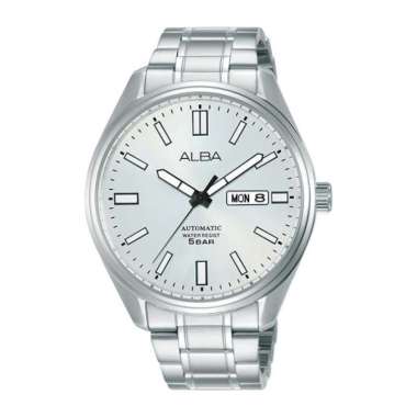 Alba AL4153X1 Automatic Silver Dial Silver Stainless Steel - Jam Tangan Pria
