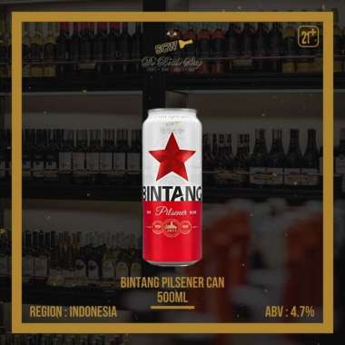 BINTANG PILSENER CAN 500ML (21+)