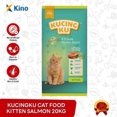 Kucingku Dry Cat Food Adult Kitten Makanan Kucing 20 Kg KITTEN SALMON