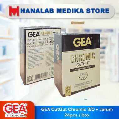 GEA CutGut Chromic 3/0 + Jarum