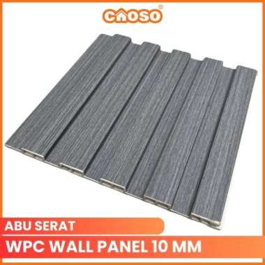 WPC wall Panel 145 cm Dekorasi Dinding Kayu | Wallpanel Woodpanel 3M 3D 145cm X 15,5cm CAOSO ABU SER