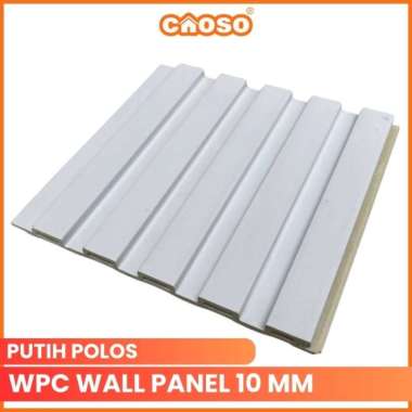 WPC wall Panel 145 cm Dekorasi Dinding Kayu | Wallpanel Woodpanel 3M 3D 145cm X 15,5cm CAOSO PUTIH P