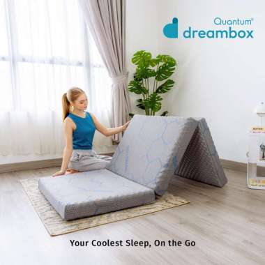 Quantum Dreambox Trifold SensaCool Black ICE / Cooling Mattress / Kasur Lipat Tiga 120x200 + Sprei s